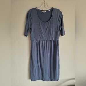 SERAPHINE | Maternity Nursing Dress Blue Sz XS